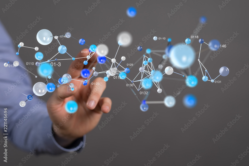 network holograms datas digital sphere 3D network holograms datas digital sphere 3D