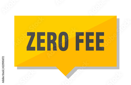 zero fee price tag
