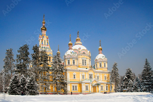 Zenkov Cathedral in Almaty, Kazakhstan