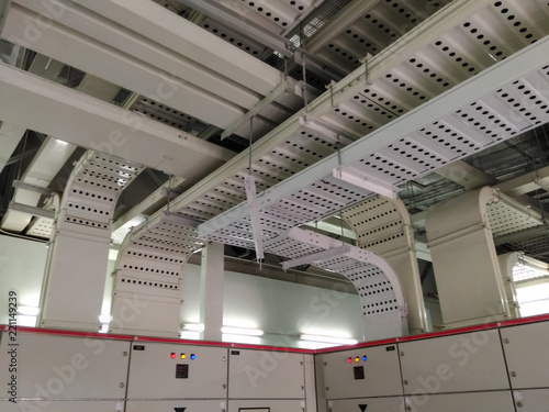 cable tray in electrical room