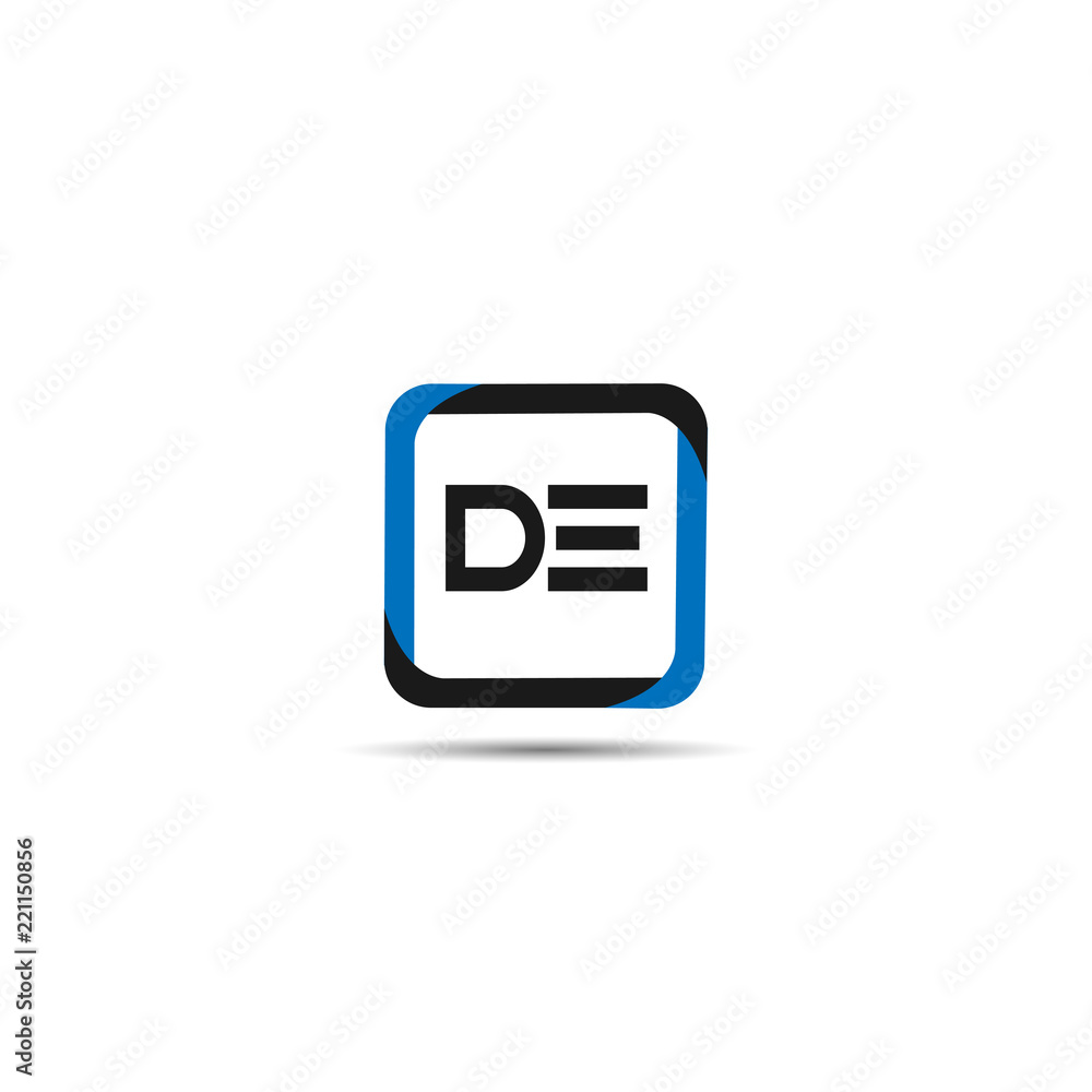 Initial Letter DE Logo Template Design Initial Letter DE Logo Template Design