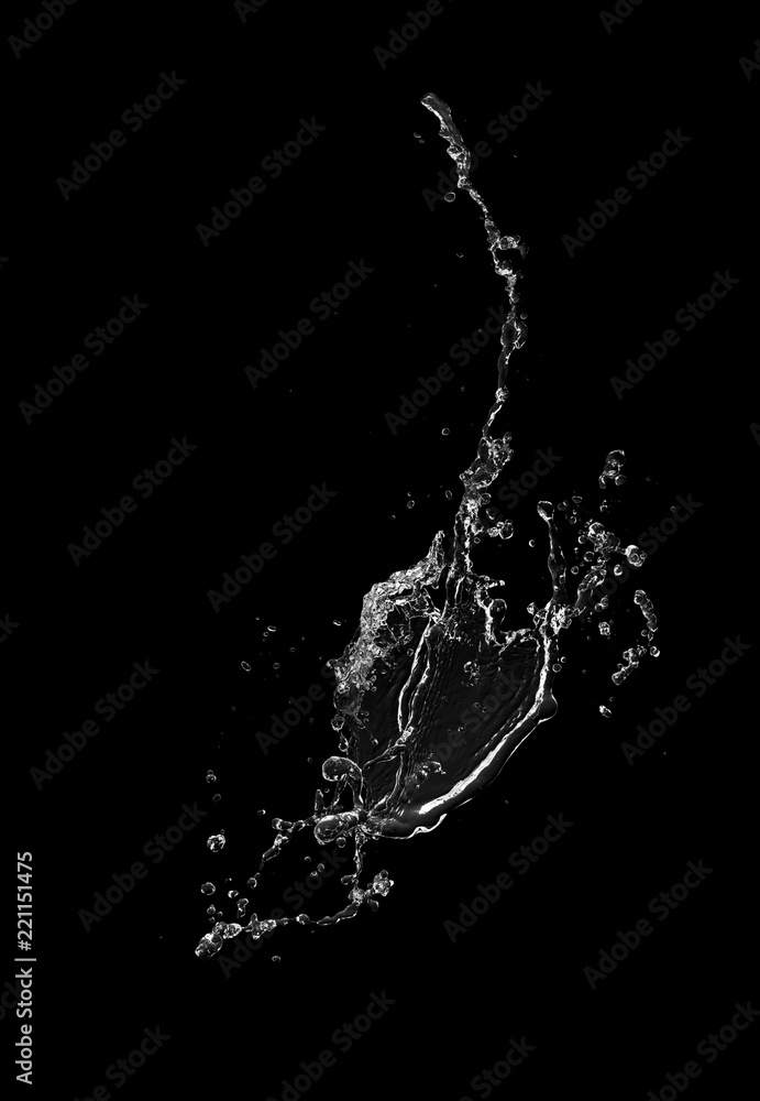 blue water splash isolated on white background blue water splash isolated on white background
