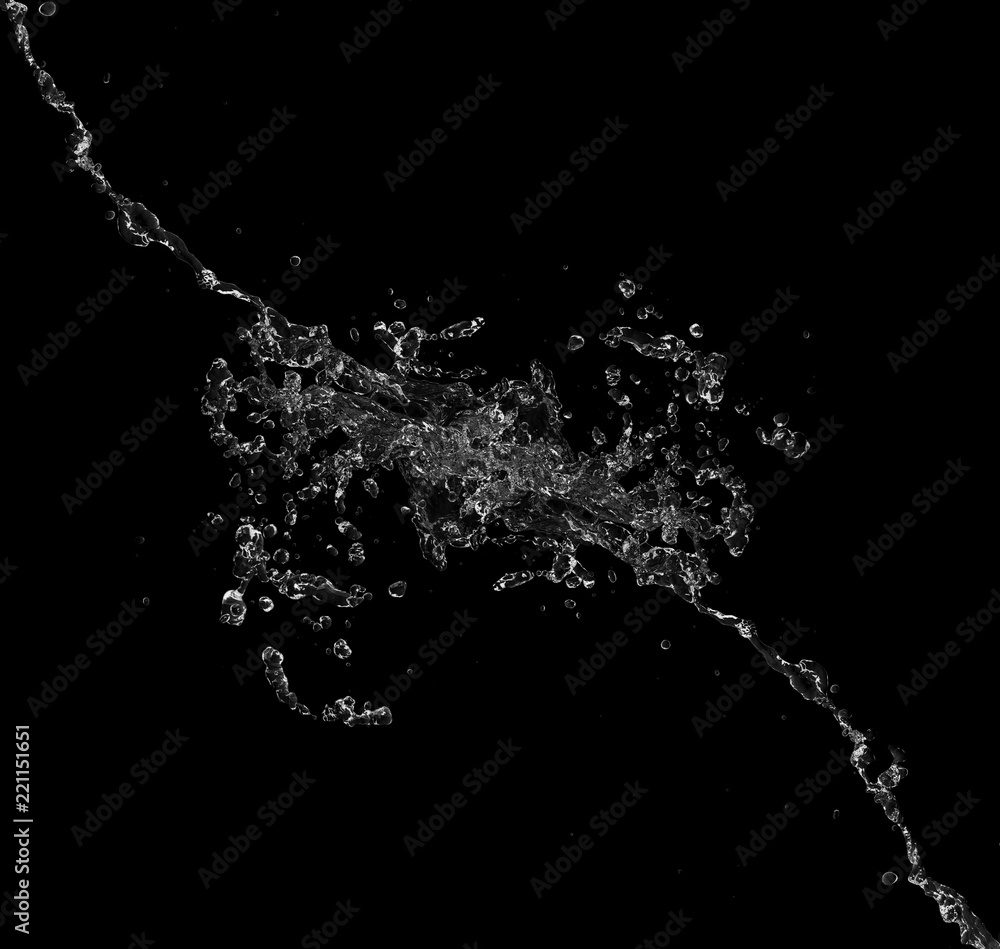 blue water splash isolated on white background blue water splash isolated on white background