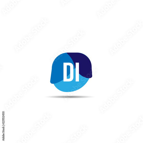 Initial Letter DI Logo Template Design