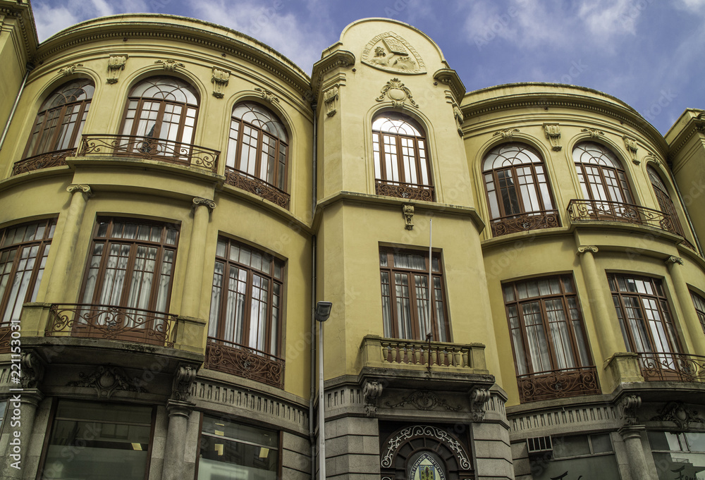 Obraz premium Fachadas vista por turistas