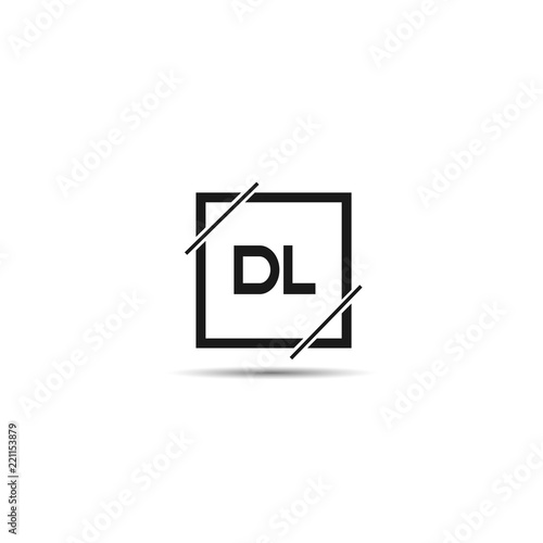 Initial Letter DL Logo Template Design