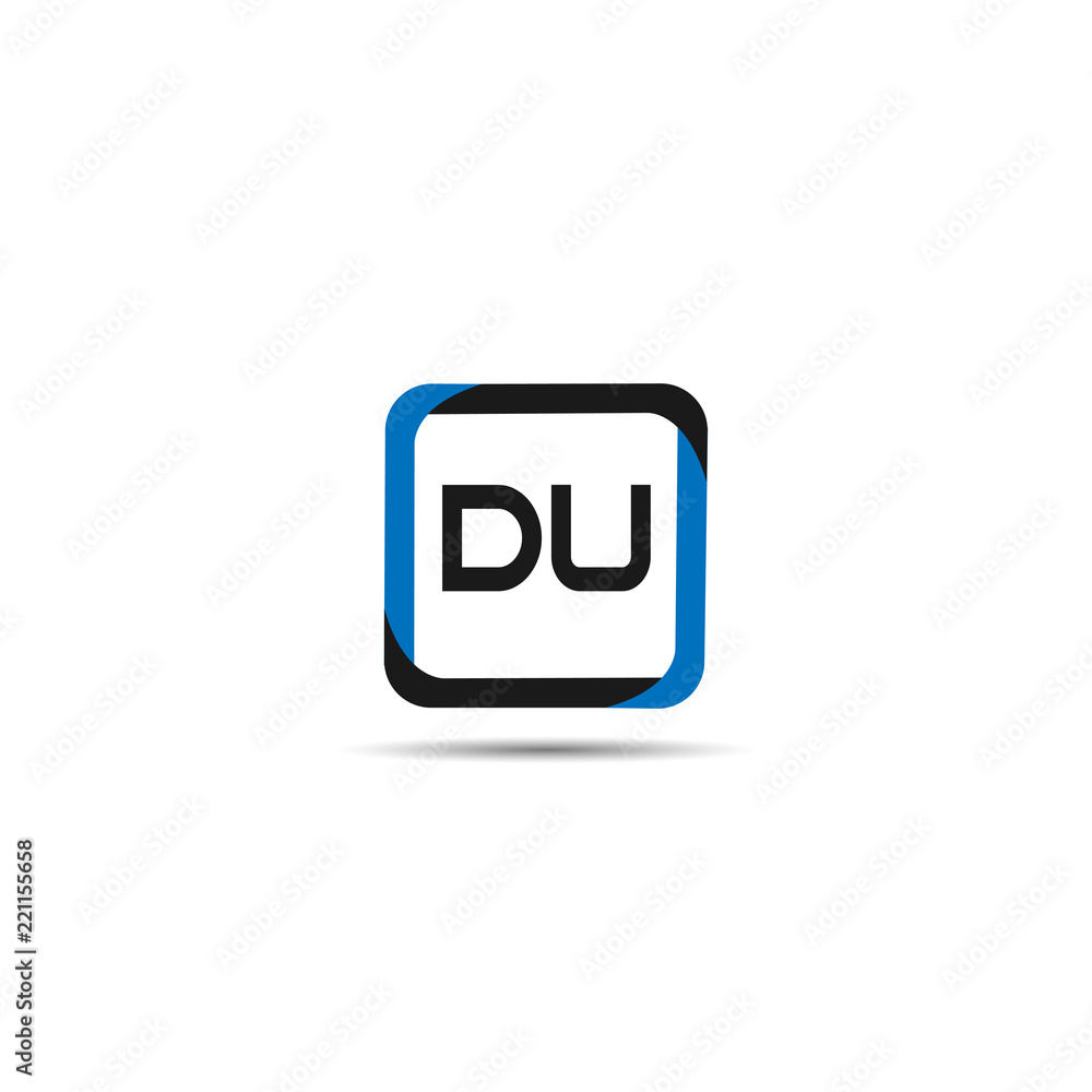 Initial Letter DU Logo Template Design Initial Letter DU Logo Template Design