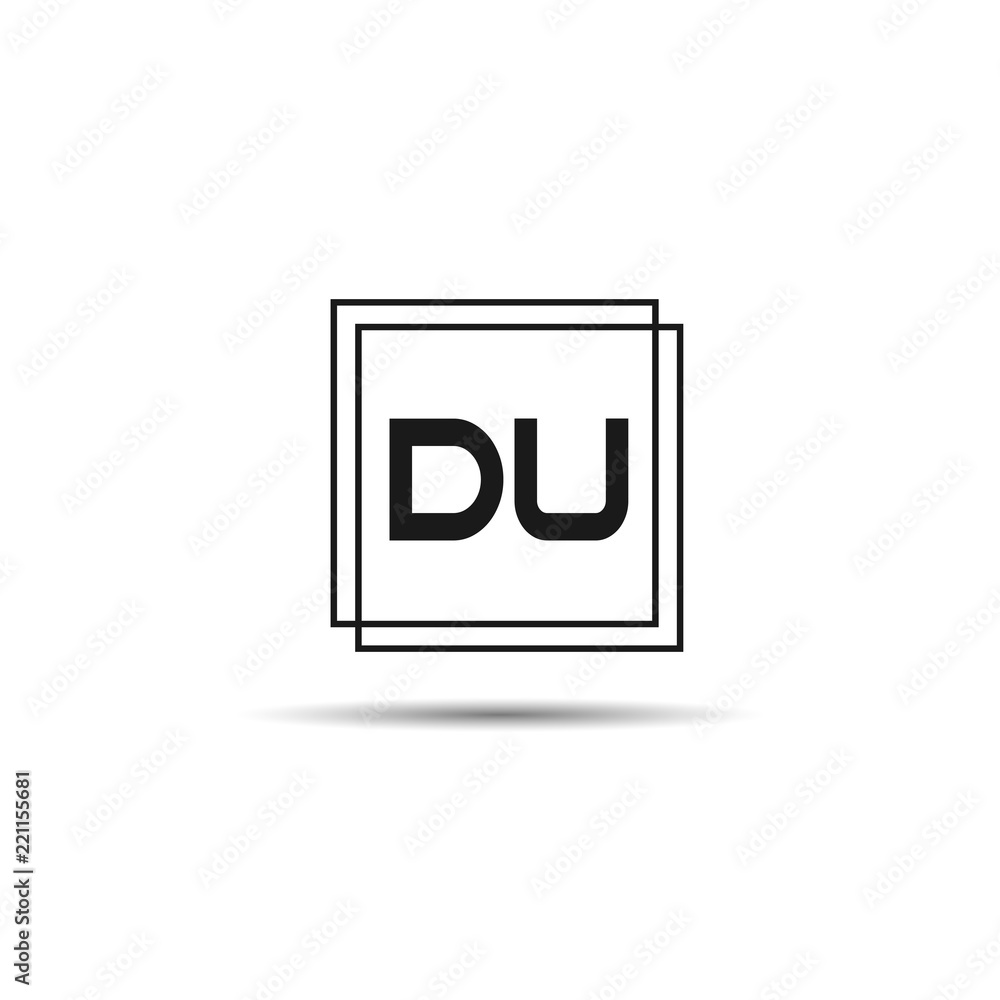 Initial Letter DU Logo Template Design Initial Letter DU Logo Template Design