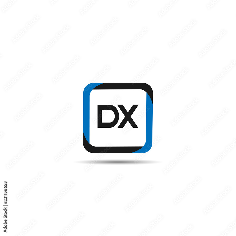 Initial Letter DX Logo Template Design Initial Letter DX Logo Template Design