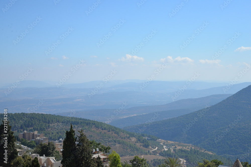 Obraz premium Mountains near Safed, Israel