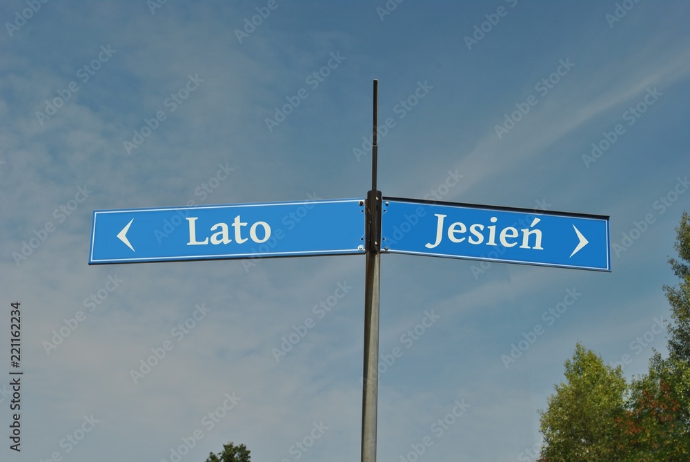 Fototapeta premium Lato VS jesień