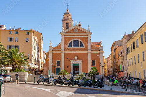 Bild auf Leinwand Kathedrale von Ajaccio