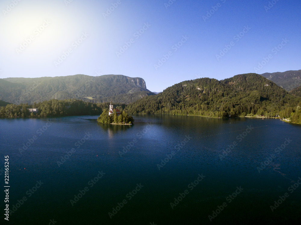 Fototapeta premium Bled Lake National Park Slovenia