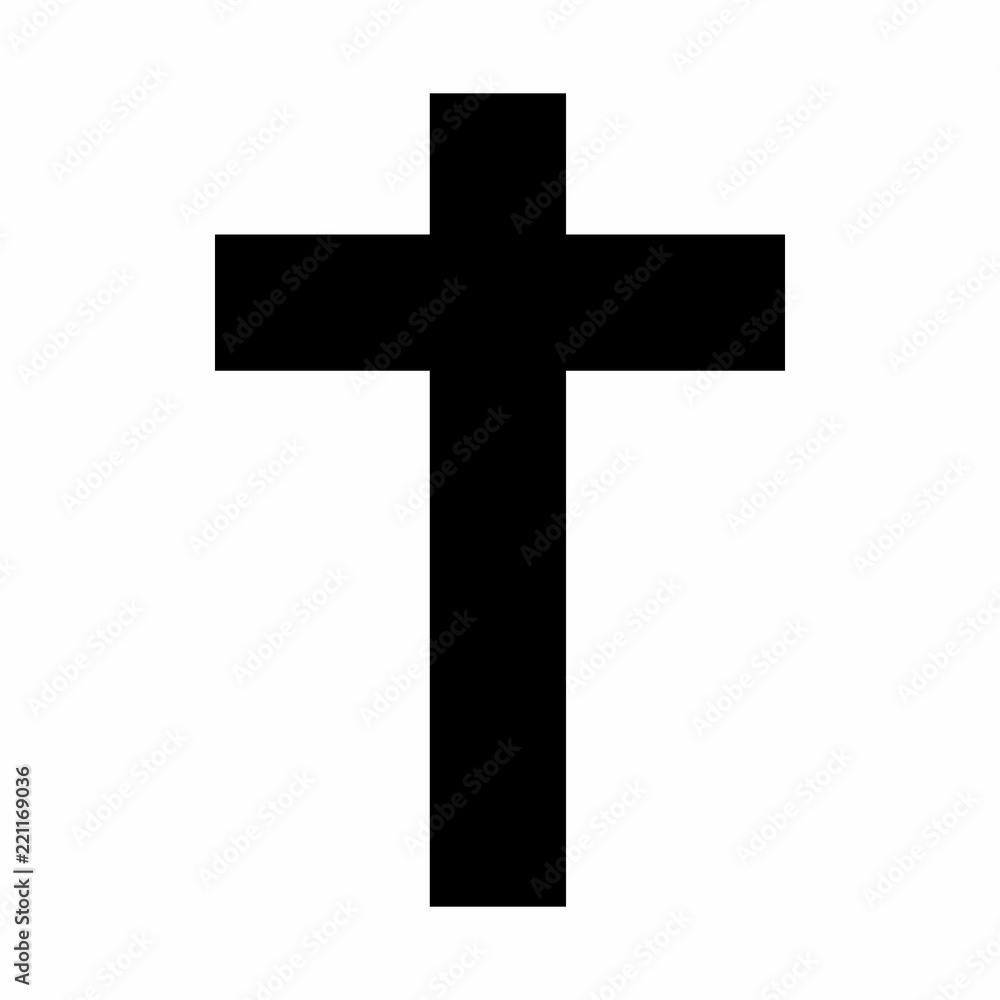 Black cross illustration