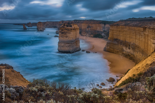 View of the Twelve Apostles rock formation.