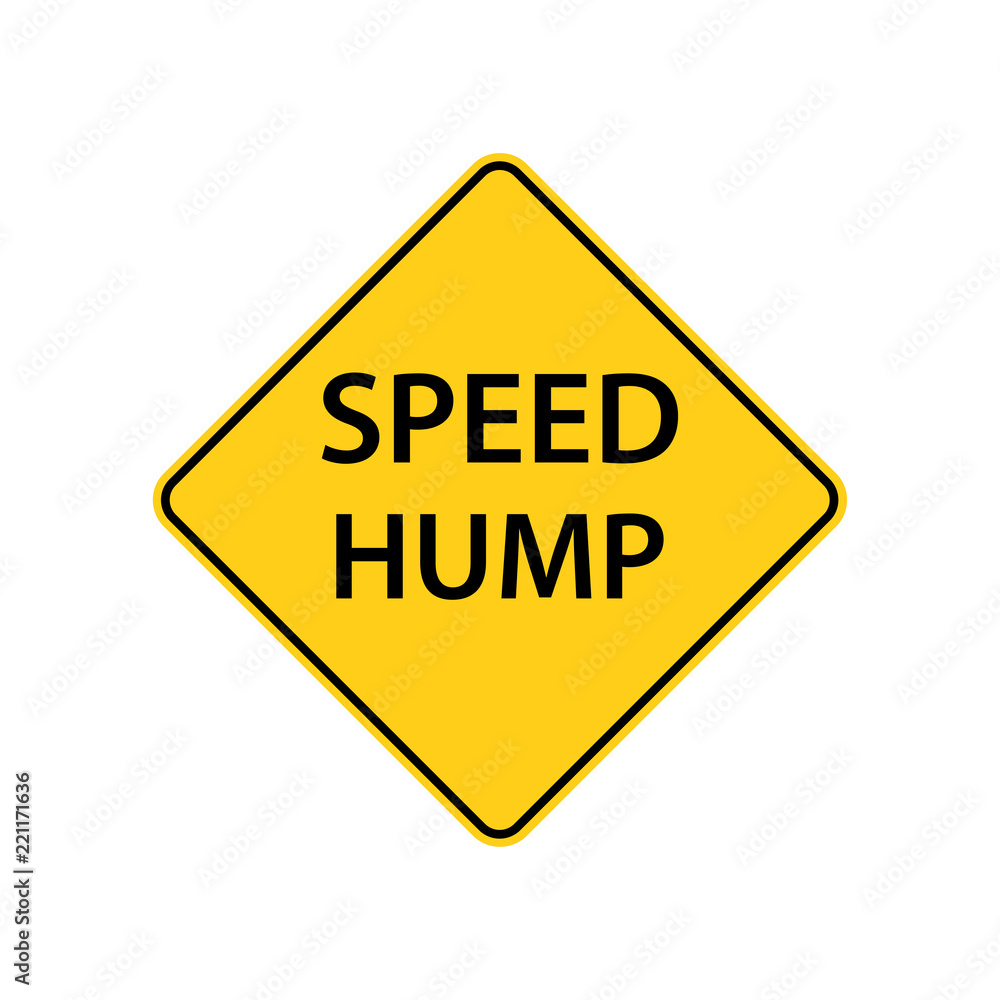 USA traffic road signs. vertical deflection in the road designed to limit the speed of traffic. vector illustration USA traffic road signs. vertical deflection in the road designed to limit the speed of traffic. vector illustration