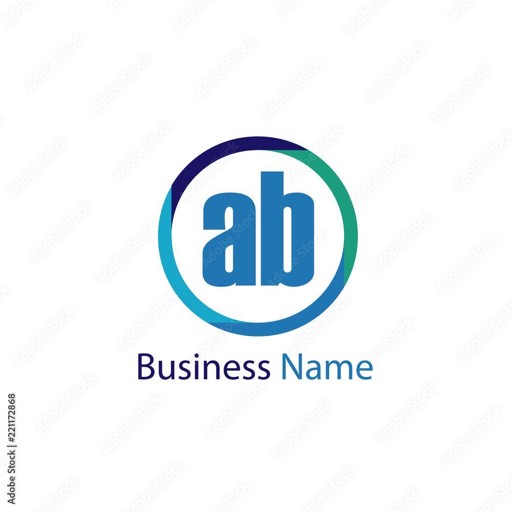 Initial Letter AB Logo Template Design Initial Letter AB Logo Template Design