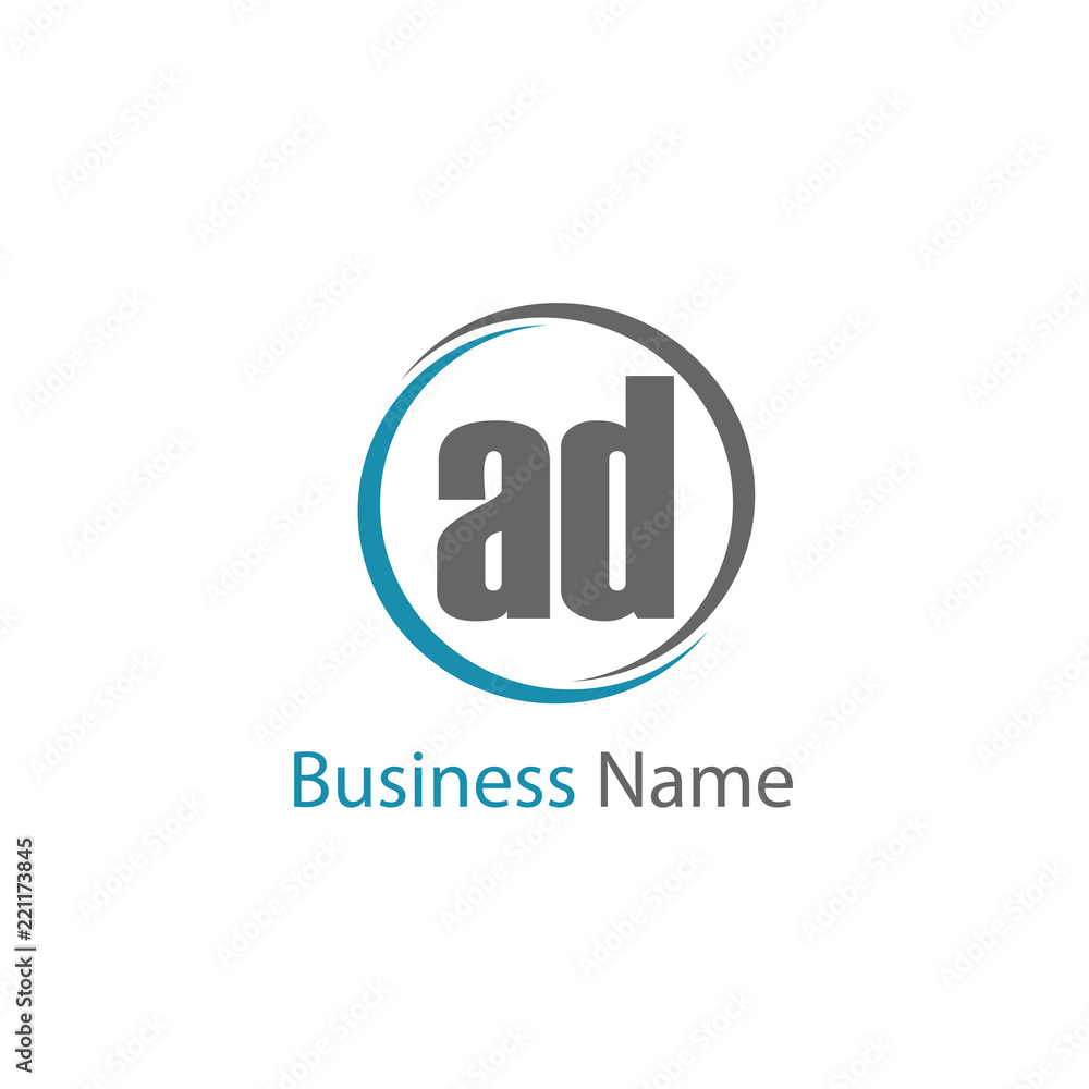 Initial Letter AD Logo Template Design Initial Letter AD Logo Template Design