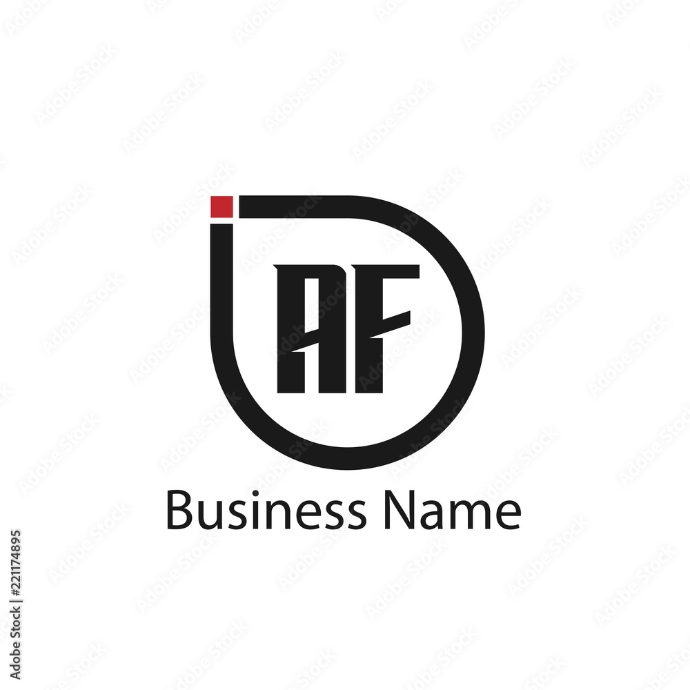 Initial Letter AF Logo Template Design Initial Letter AF Logo Template Design