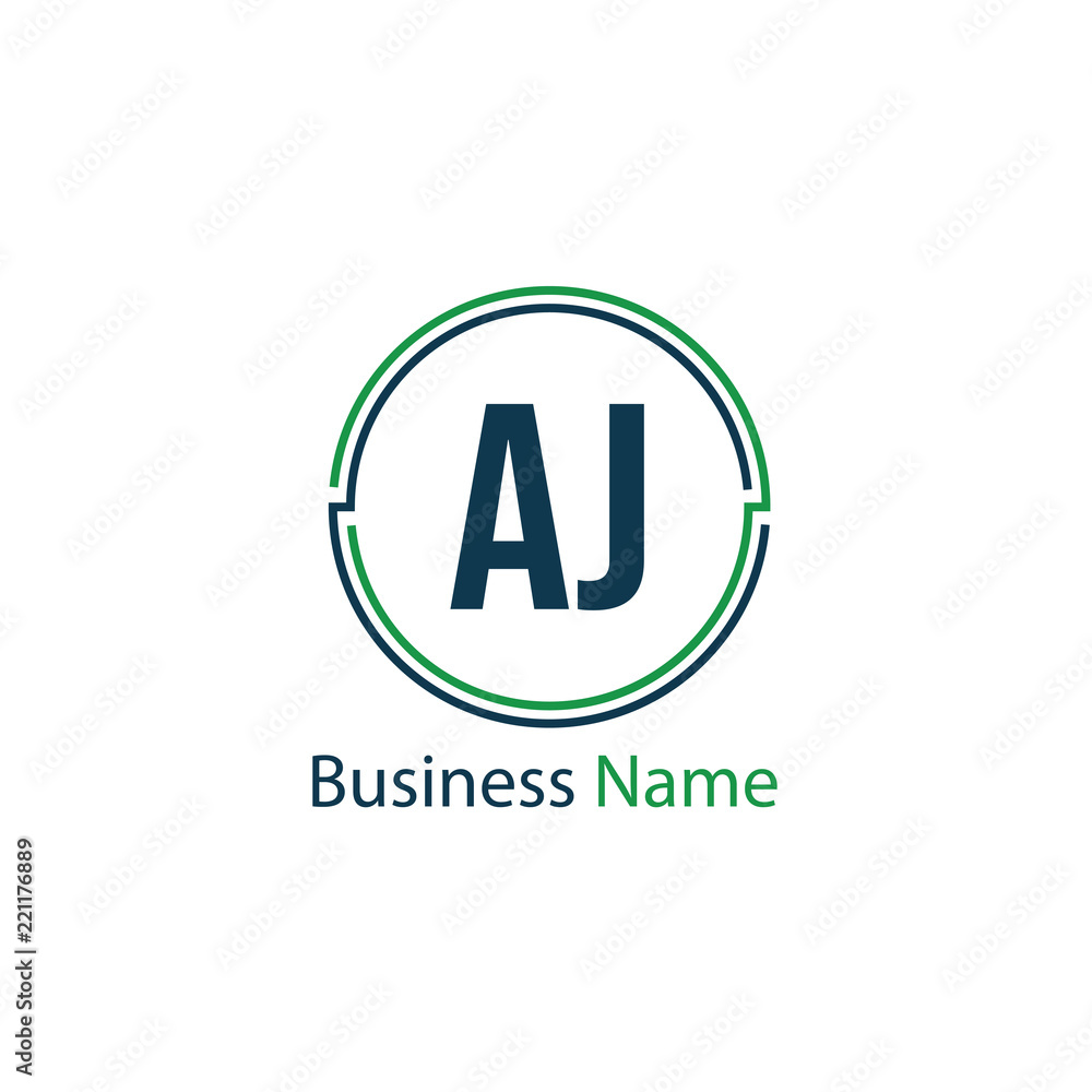 Initial Letter AJ Logo Template Design Initial Letter AJ Logo Template Design