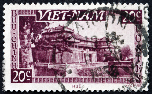 Postage stamp Vietnam 1951 Imperial palace, Hue