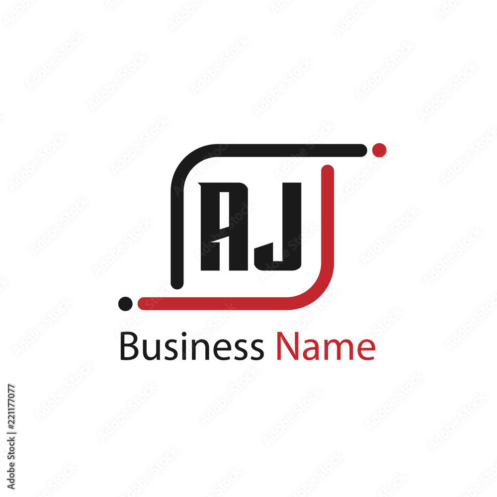Initial Letter AJ Logo Template Design Initial Letter AJ Logo Template Design