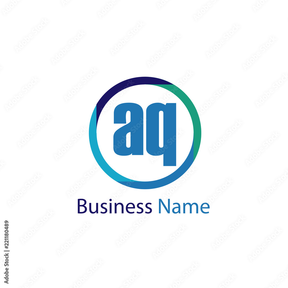 Initial Letter AQ Logo Template Design Initial Letter AQ Logo Template Design