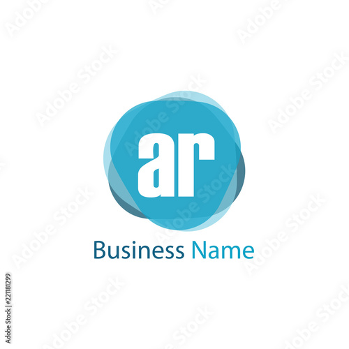 Initial Letter AR Logo Template Design