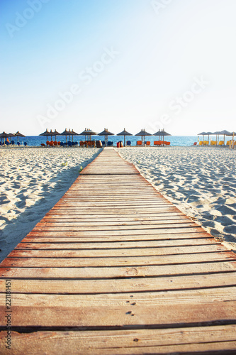 View of Nea Pori Beach, Greece