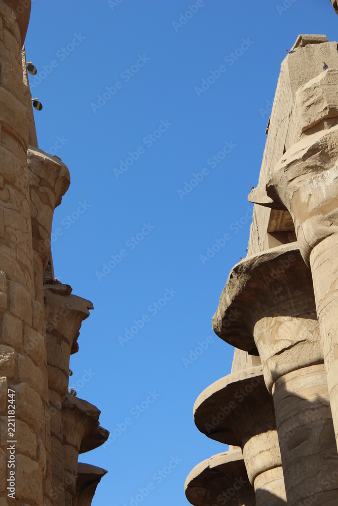 Säulenhalle in Karnak-Tempel in Ägypten