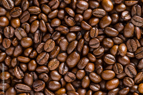 Obraz Palone ziarna kawy