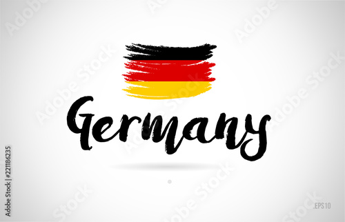 germany country flag concept with grunge design icon logo