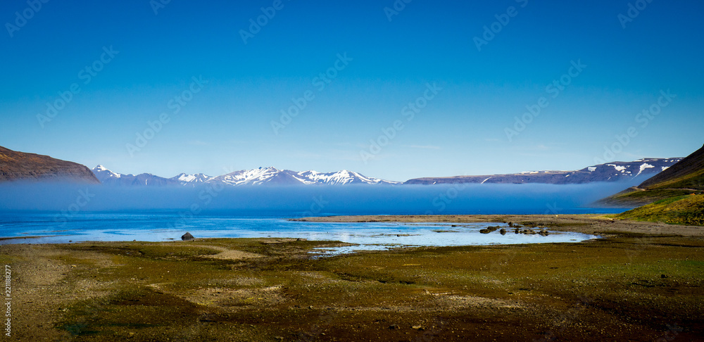 Fototapeta premium Fjord landscape in Iceland