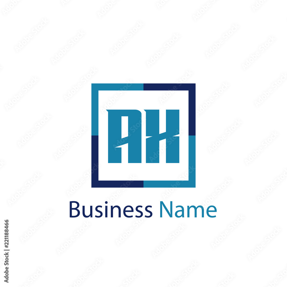 Obraz premium Initial Letter AX Logo Template Design