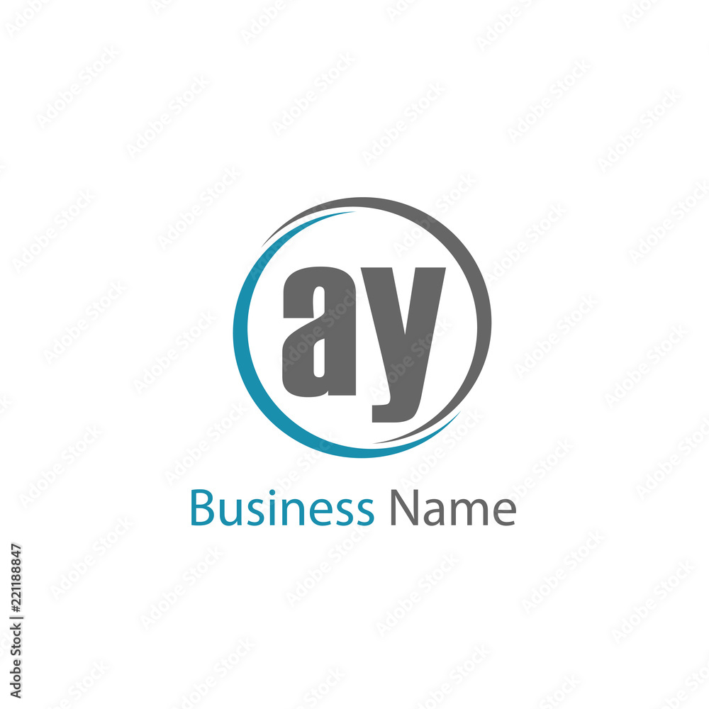 Initial Letter AY Logo Template Design Initial Letter AY Logo Template Design