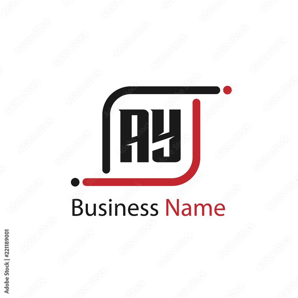 Initial Letter AY Logo Template Design Initial Letter AY Logo Template Design