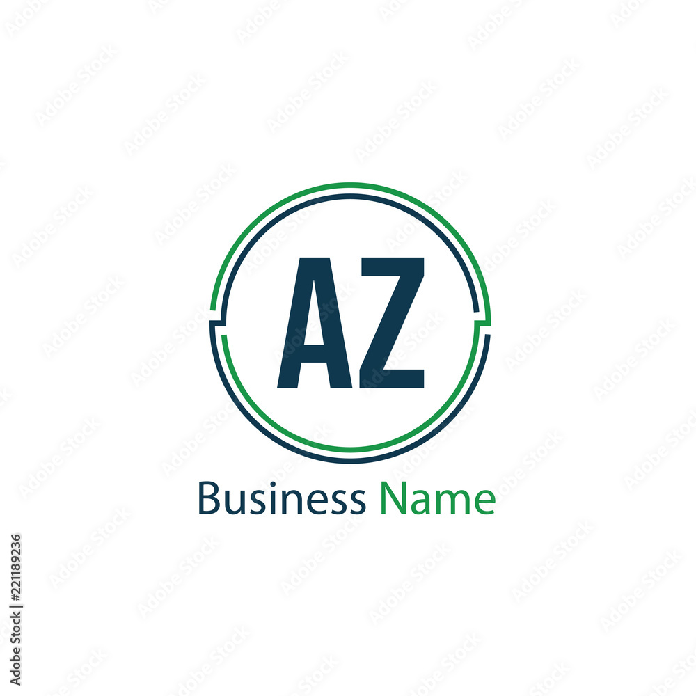 Initial Letter AZ Logo Template Design Initial Letter AZ Logo Template Design