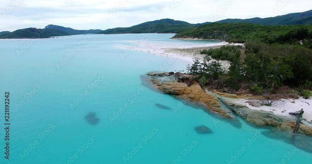 Aerial Drone Shot of Hill Inlet Whitsundays Australia Aerial Drone Shot of Hill Inlet Whitsundays Australia