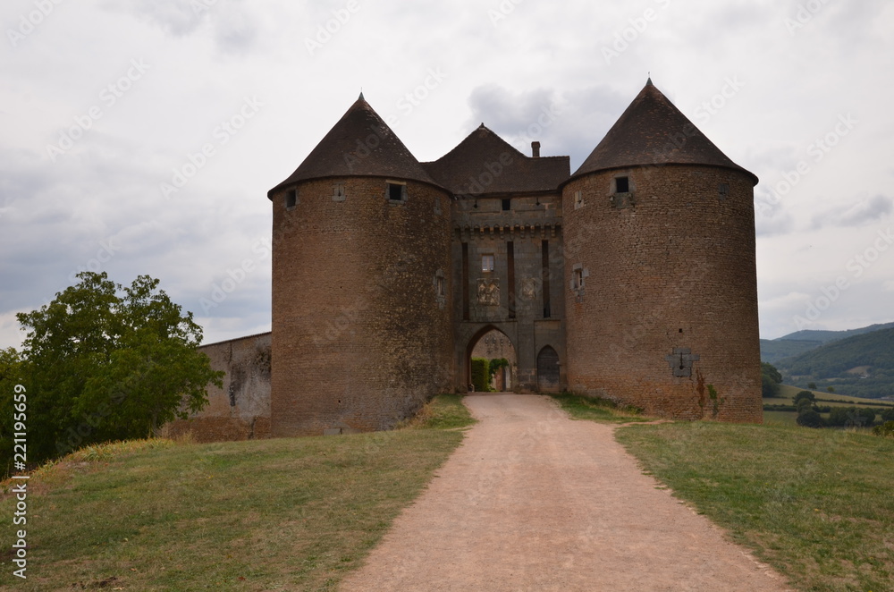 CHÂTEAU FÉODAL DE BERZE LE CHATEL (10éme et 13 éme Siécle) SAÔNE ET LOIRE BOURGOGNE FRANCE