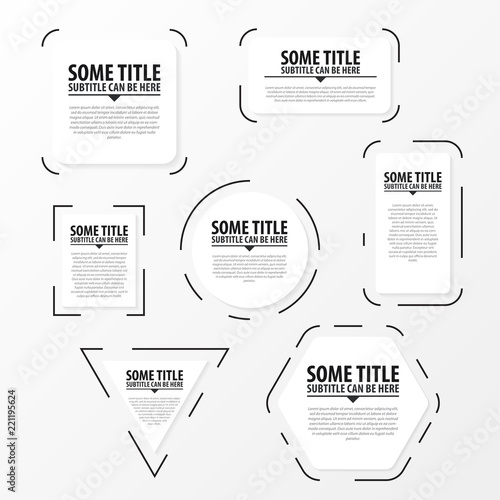 Infographic design template. Set of banners. Vector