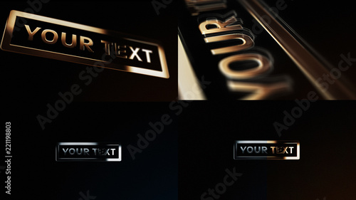 Metallic Title Sequence