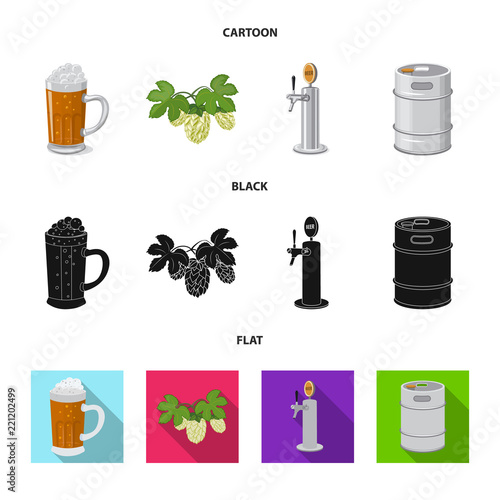 Vector design of pub and bar logo. Collection of pub and interior stock symbol for web.