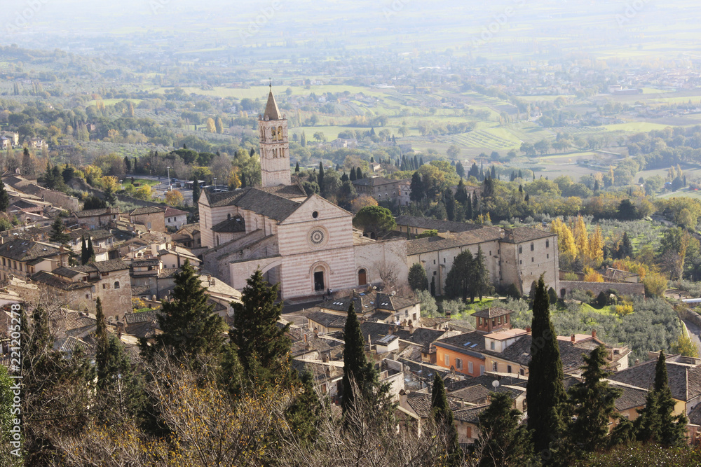 Fototapeta premium church of Santa Chiara in Assisi