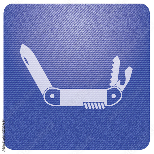 Camping knife icon