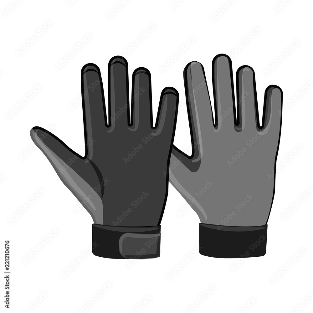 Vector illustration of glove and winter symbol. Set of glove and equipment vector icon for stock. Vector illustration of glove and winter symbol. Set of glove and equipment vector icon for stock.