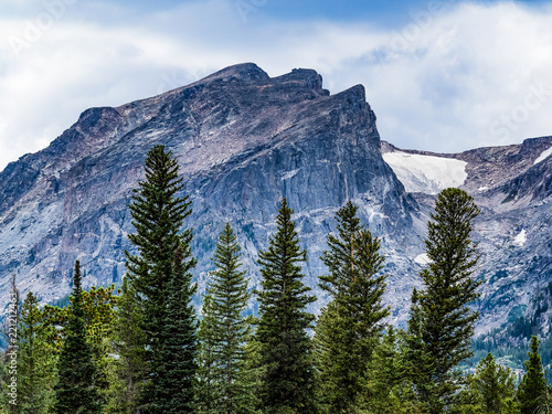Canvas Print Hallett Peak in Rocky Mountain National Park, Colorado