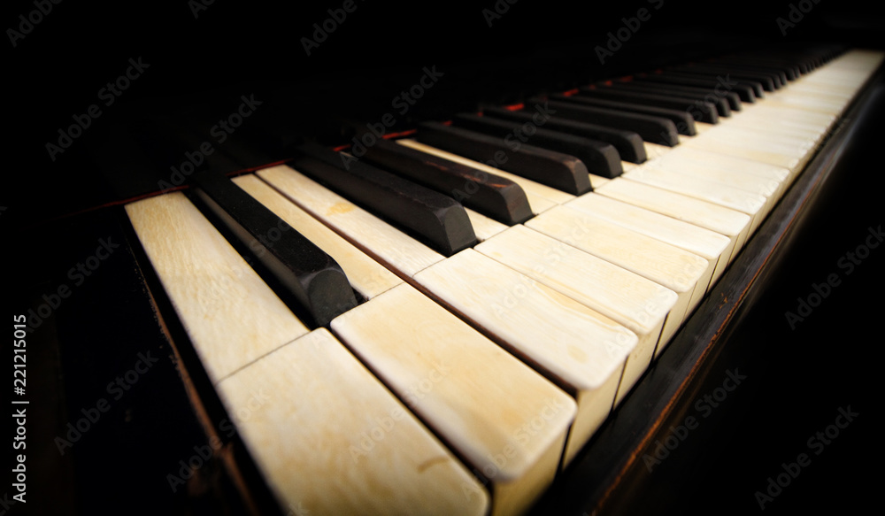 Old piano keys 3