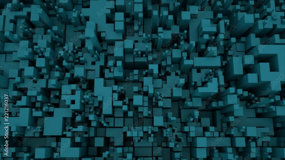 4K Abstract Technology Cube Background. Seamless Looping 4K Abstract Technology Cube Background. Seamless Looping
