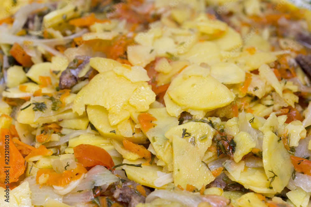 beautiful potatoes, prepared according to the recipe beautiful potatoes, prepared according to the recipe