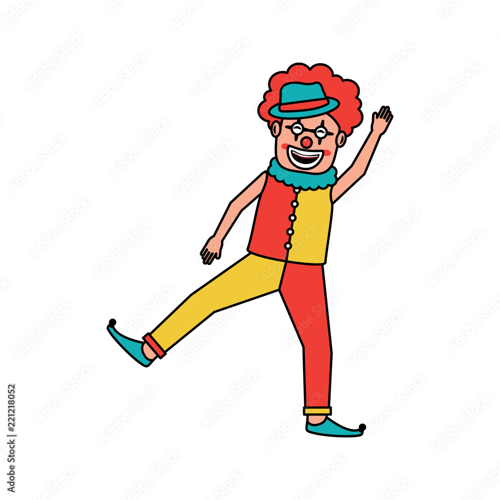 friendly funny clown performer character friendly funny clown performer character